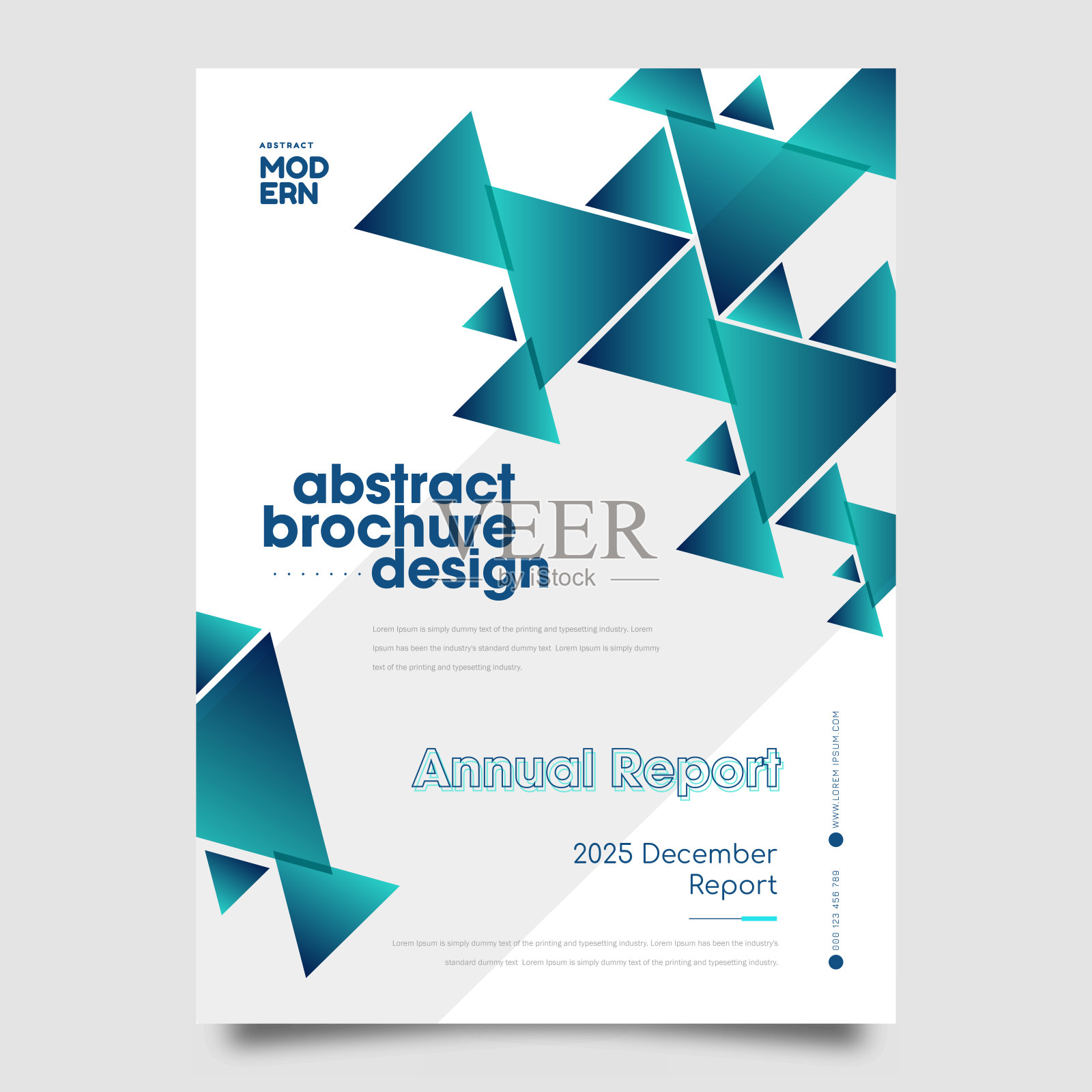 商业传单设计模板。现代的小册子，传单，目录，杂志布局的字母大小设计模板素材