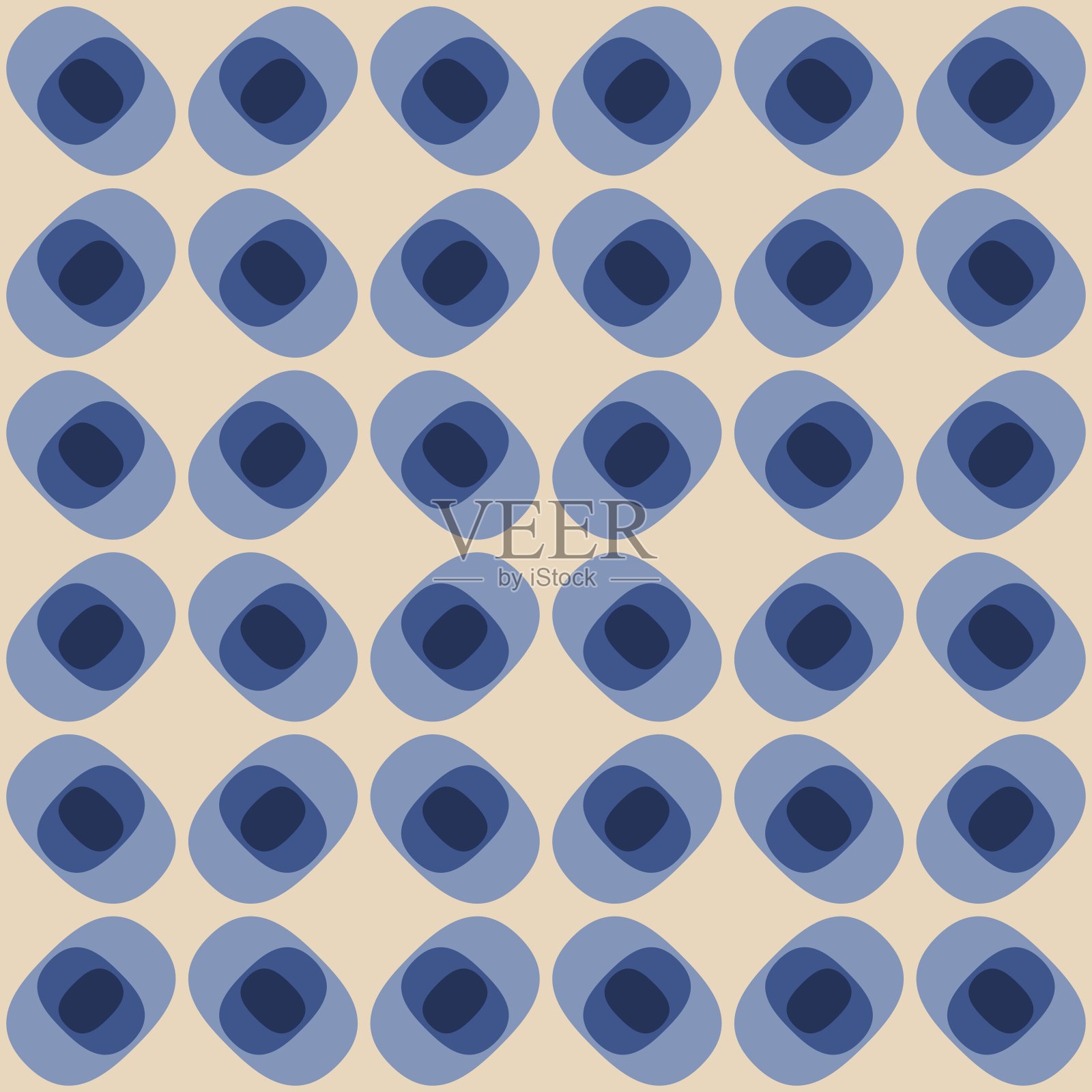 几何抽象无缝图案-任何表面的装饰口音。插画图片素材