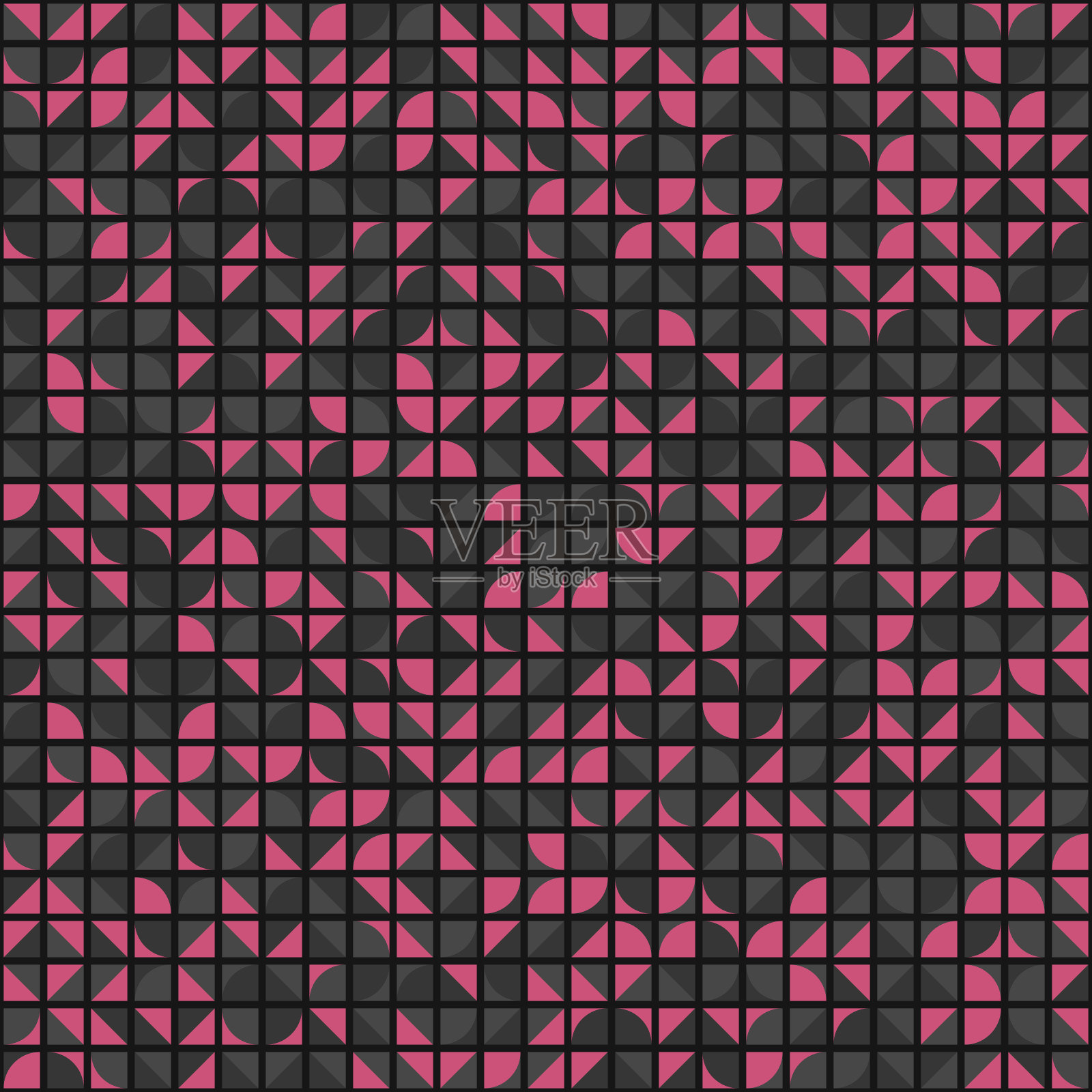 抽象几何图形生成计算艺术插图插画图片素材