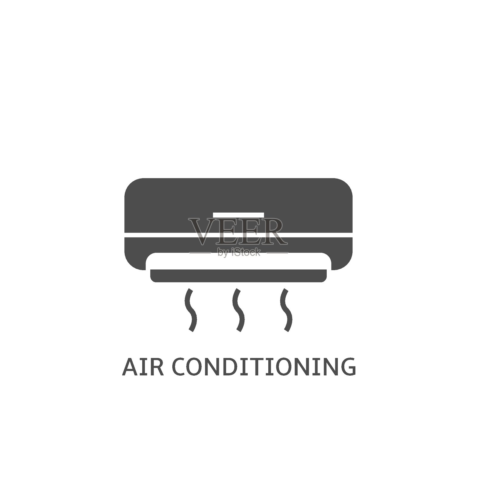 空调简单矢量图标插画图片素材