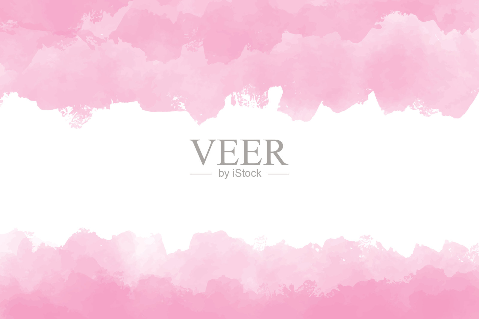 粉红色水彩湿飞溅背景数字绘画eps10矢量插图插画图片素材