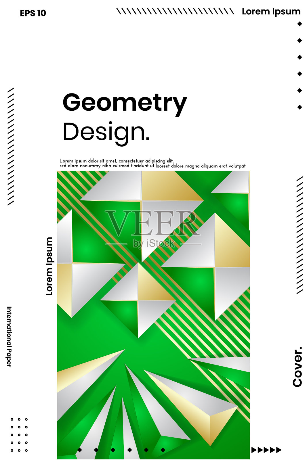 抽象多边形和背景线插画图片素材