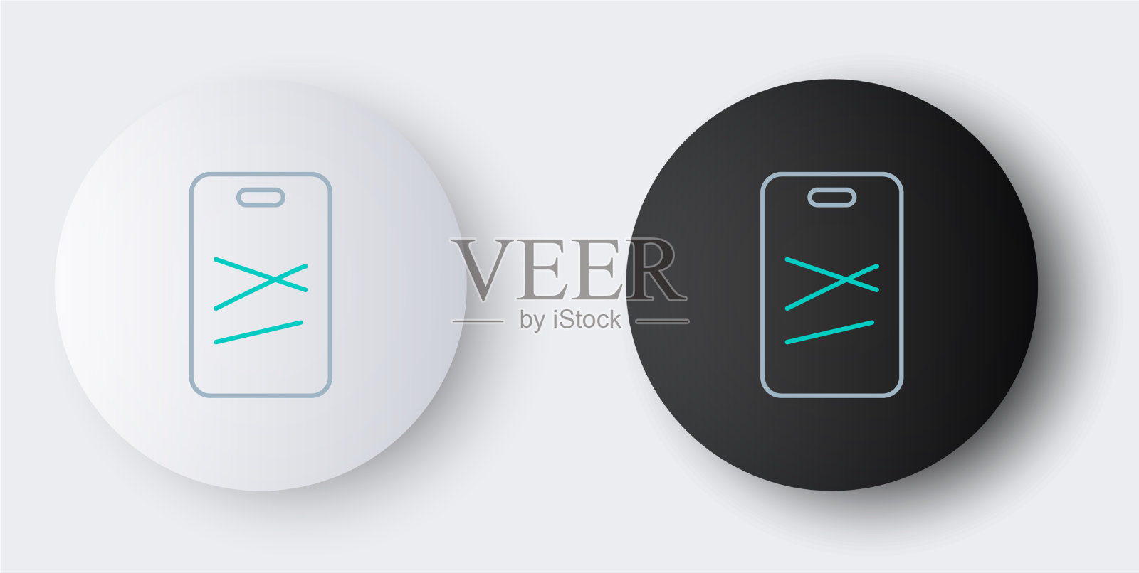 线切割板图标隔离在灰色图标素材