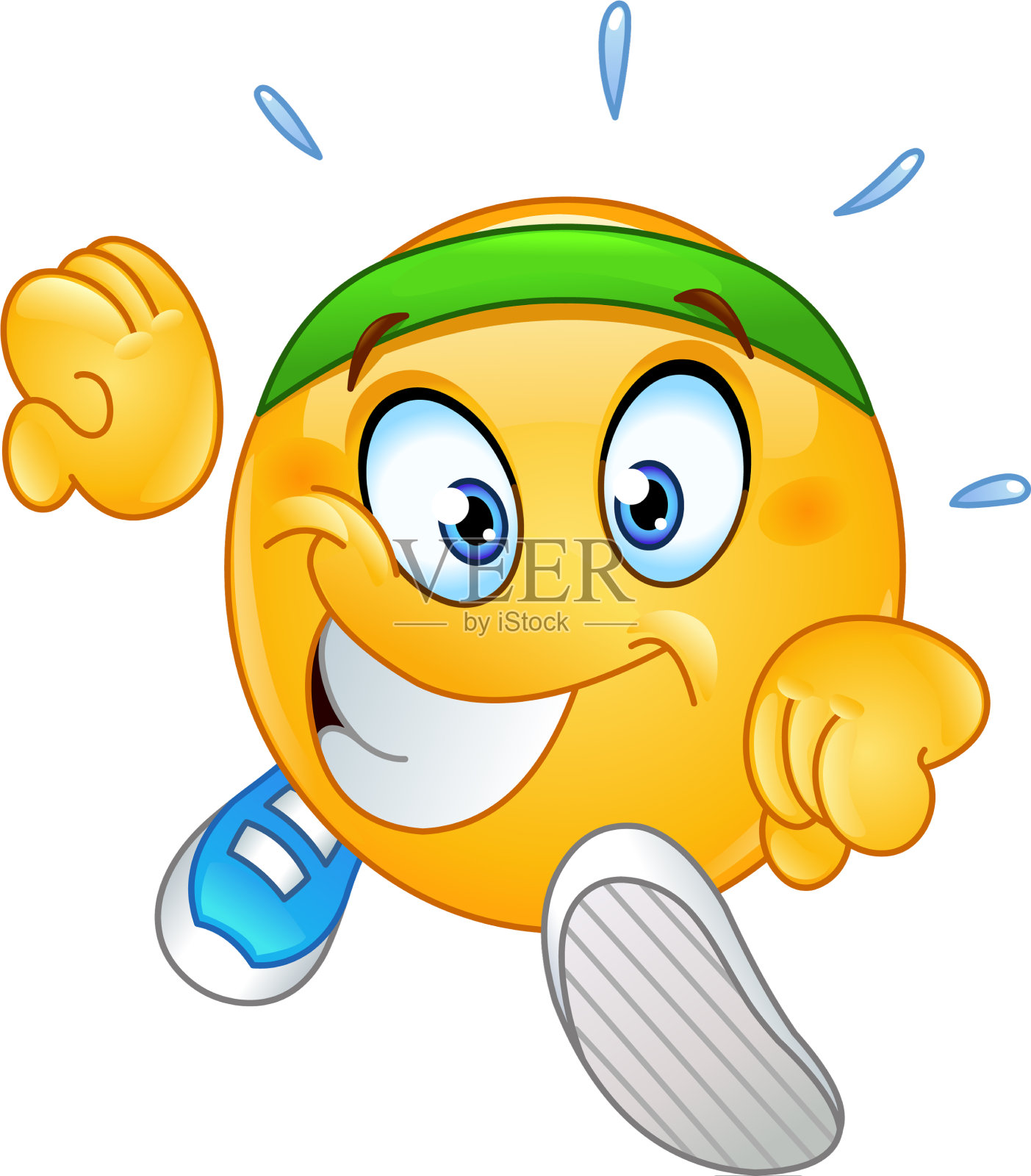 运行的表情符号设计元素图片