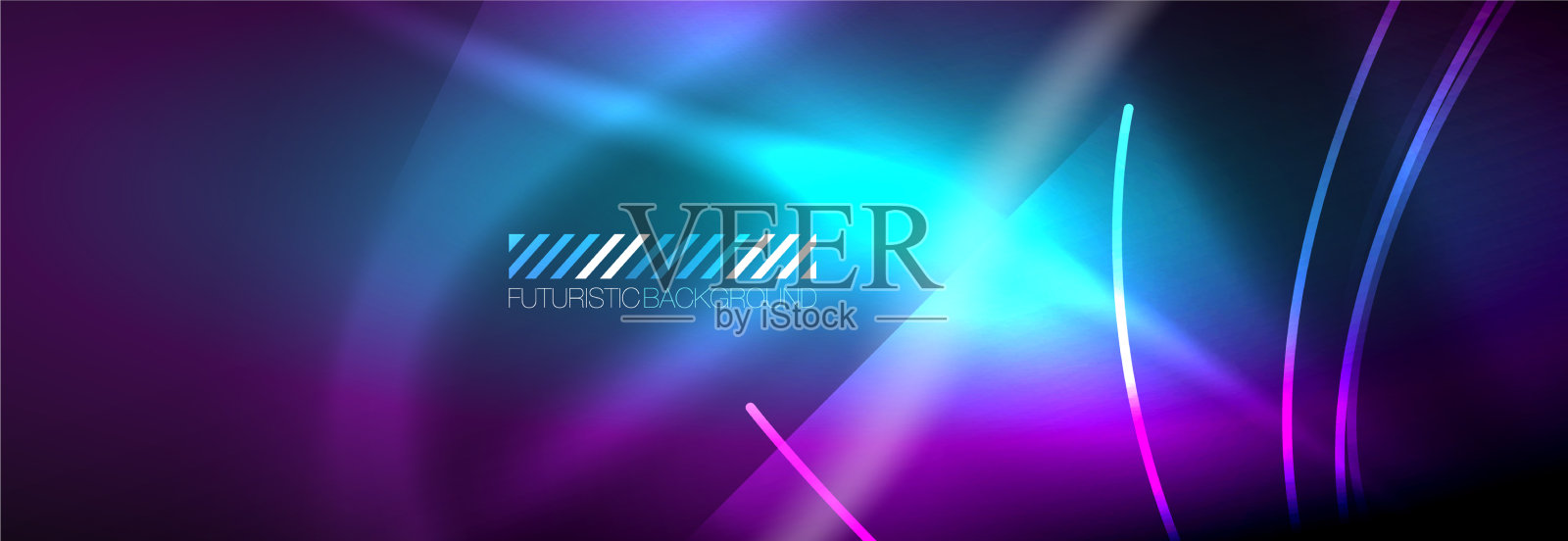 霓虹灯动态光束抽象壁纸插画图片素材