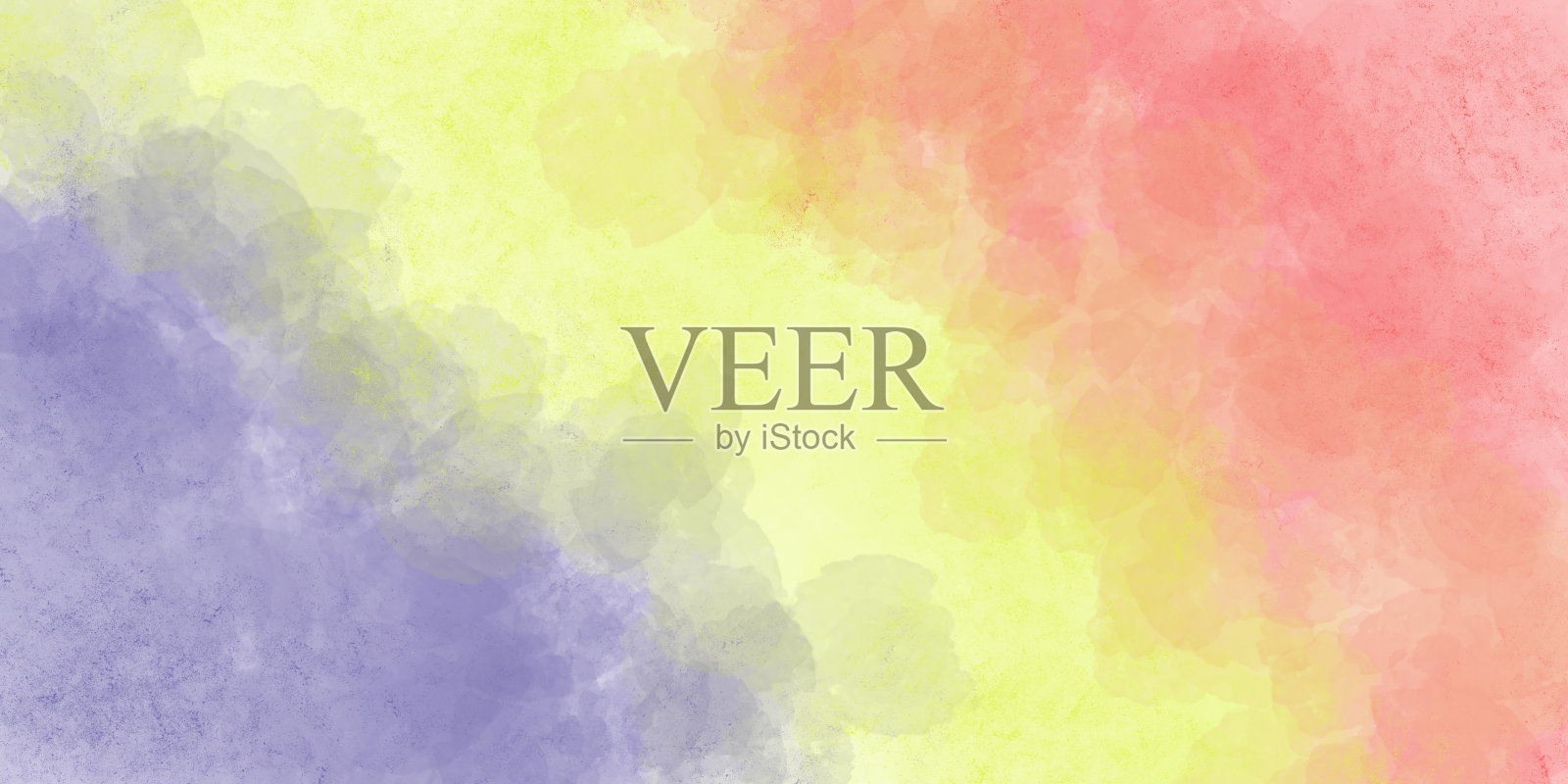 垃圾水彩底色有三种颜色:淡黄色、淡粉色、淡紫色。彩色斑点的抽象插图照片摄影图片