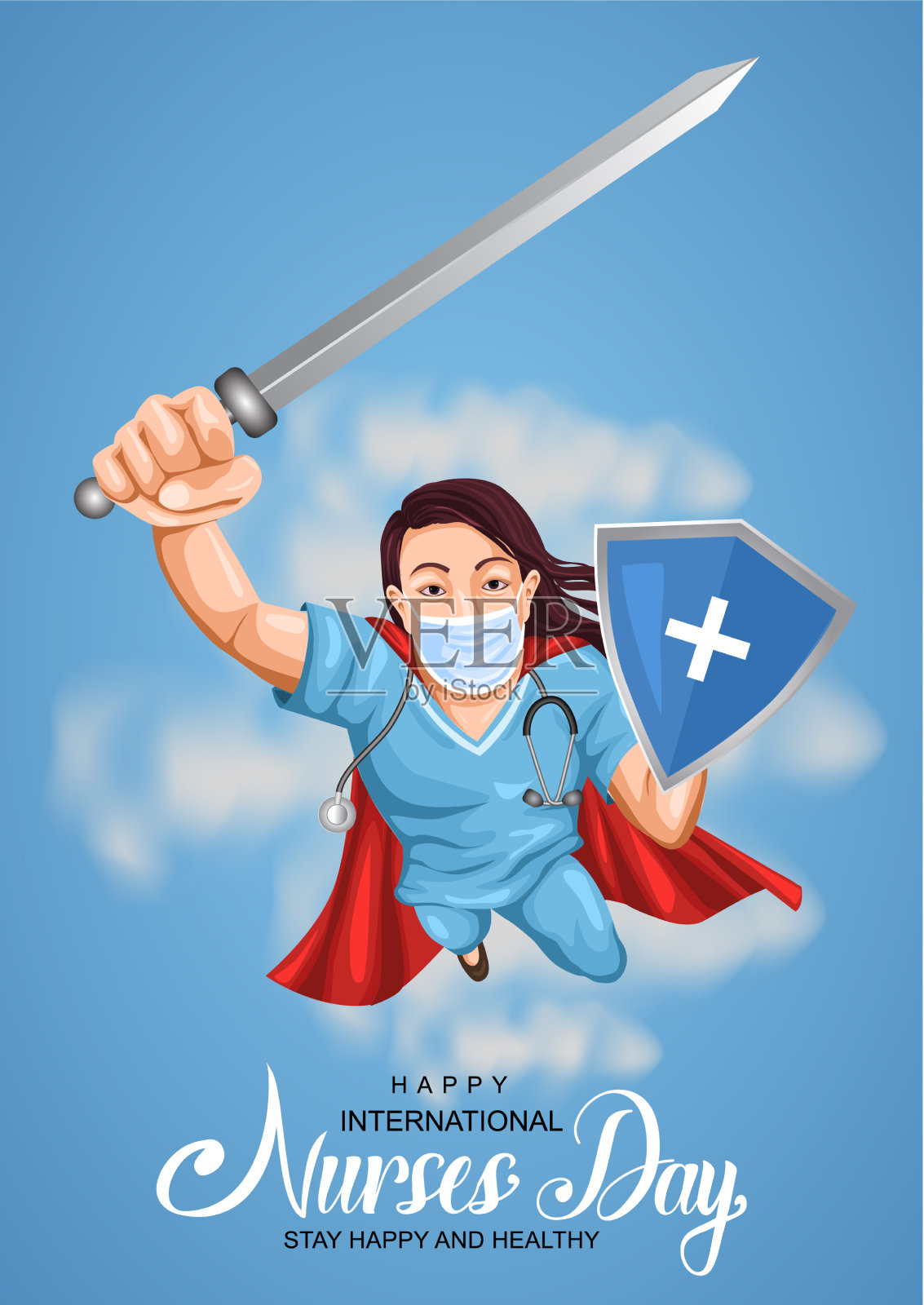 国际护士节快乐插画图片素材