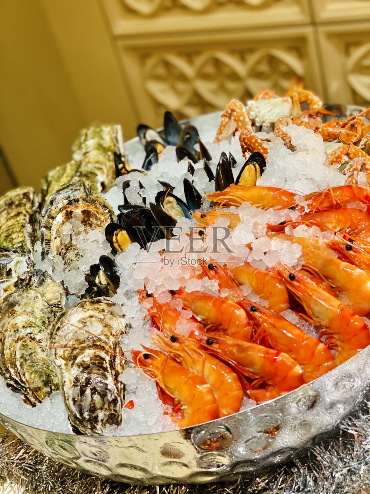 海鲜拼盘，派对，自助餐照片摄影图片