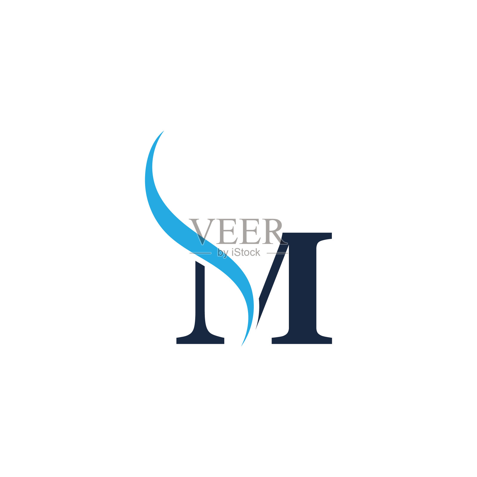 字母m企业抽象统一的标志插画图片素材