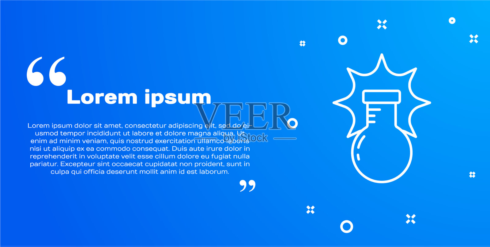 白线化学实验爆炸中插画图片素材