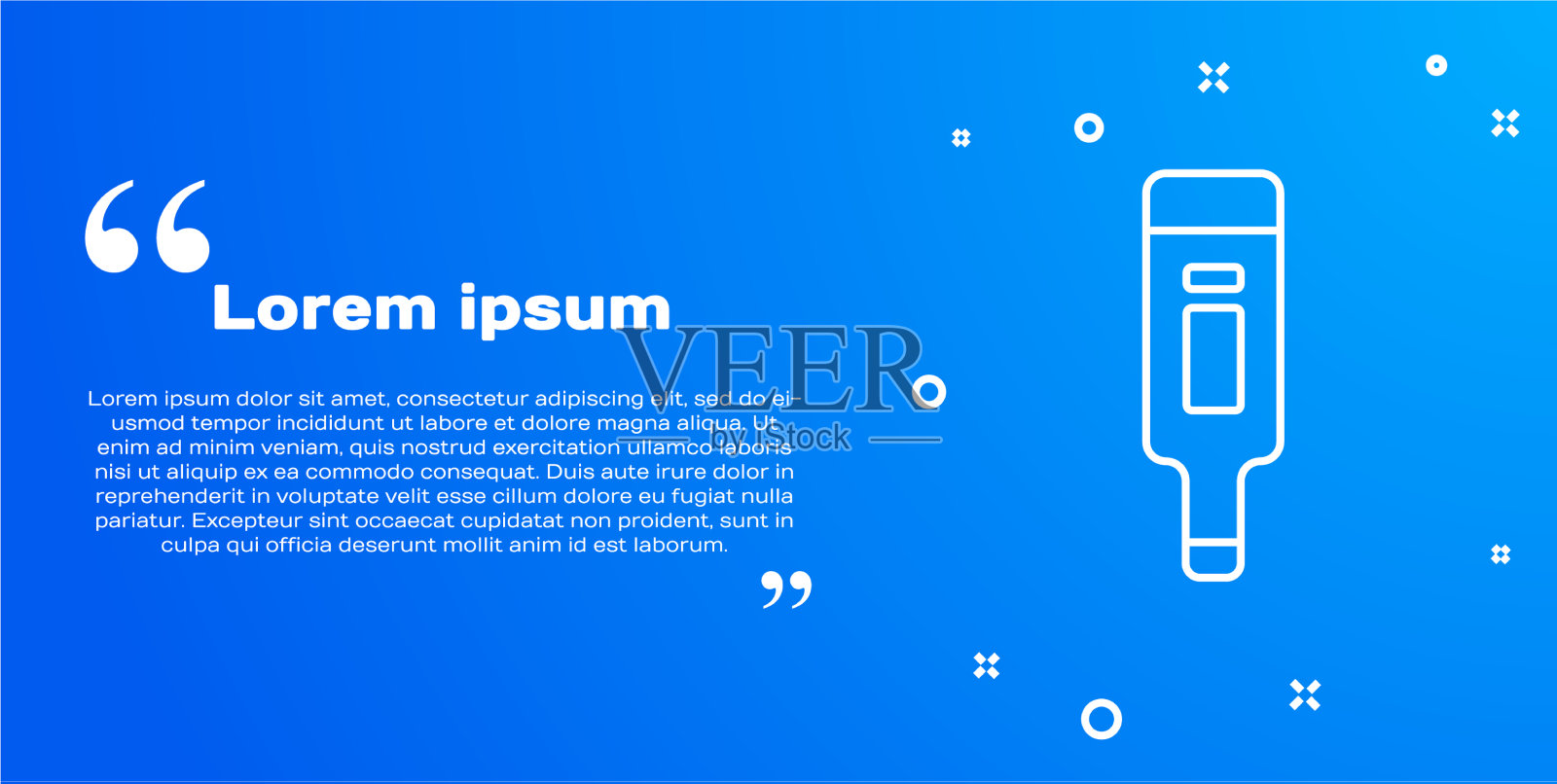 白线医疗数字体温计的医疗插画图片素材