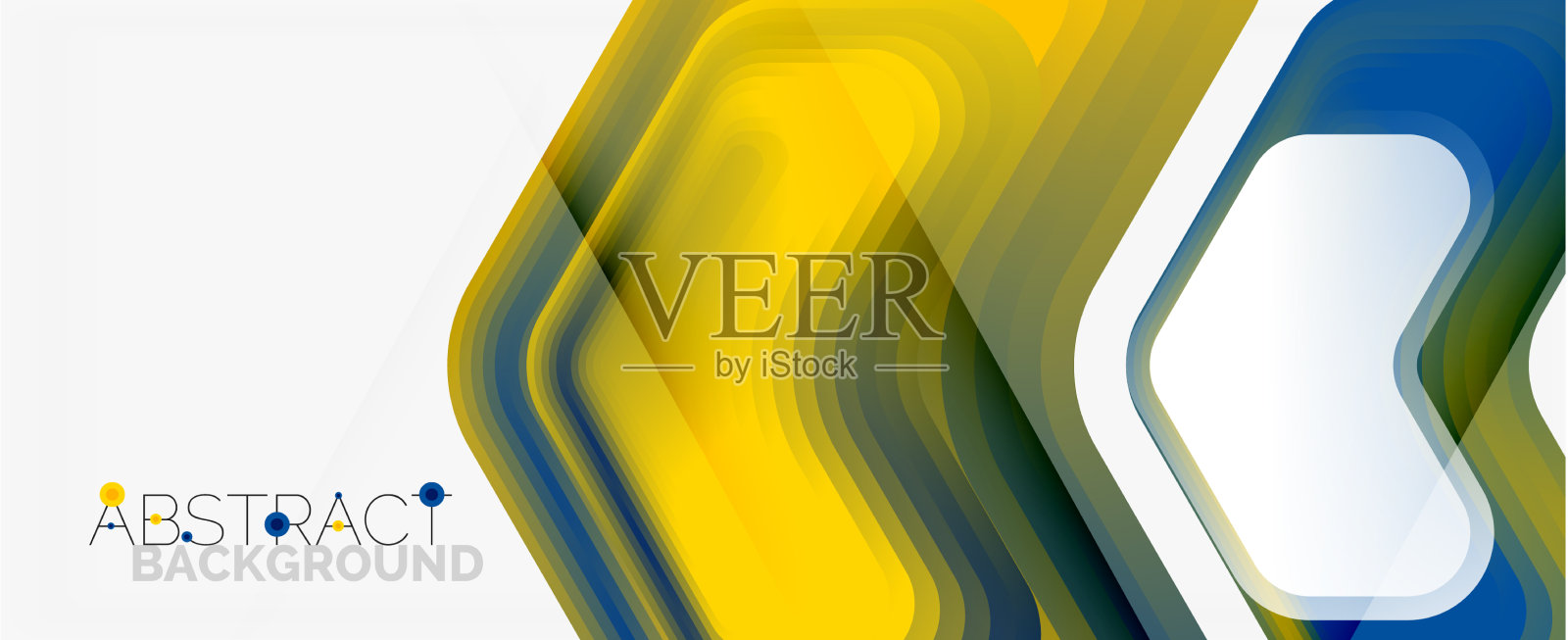 三维箭头几何构图抽象插画图片素材