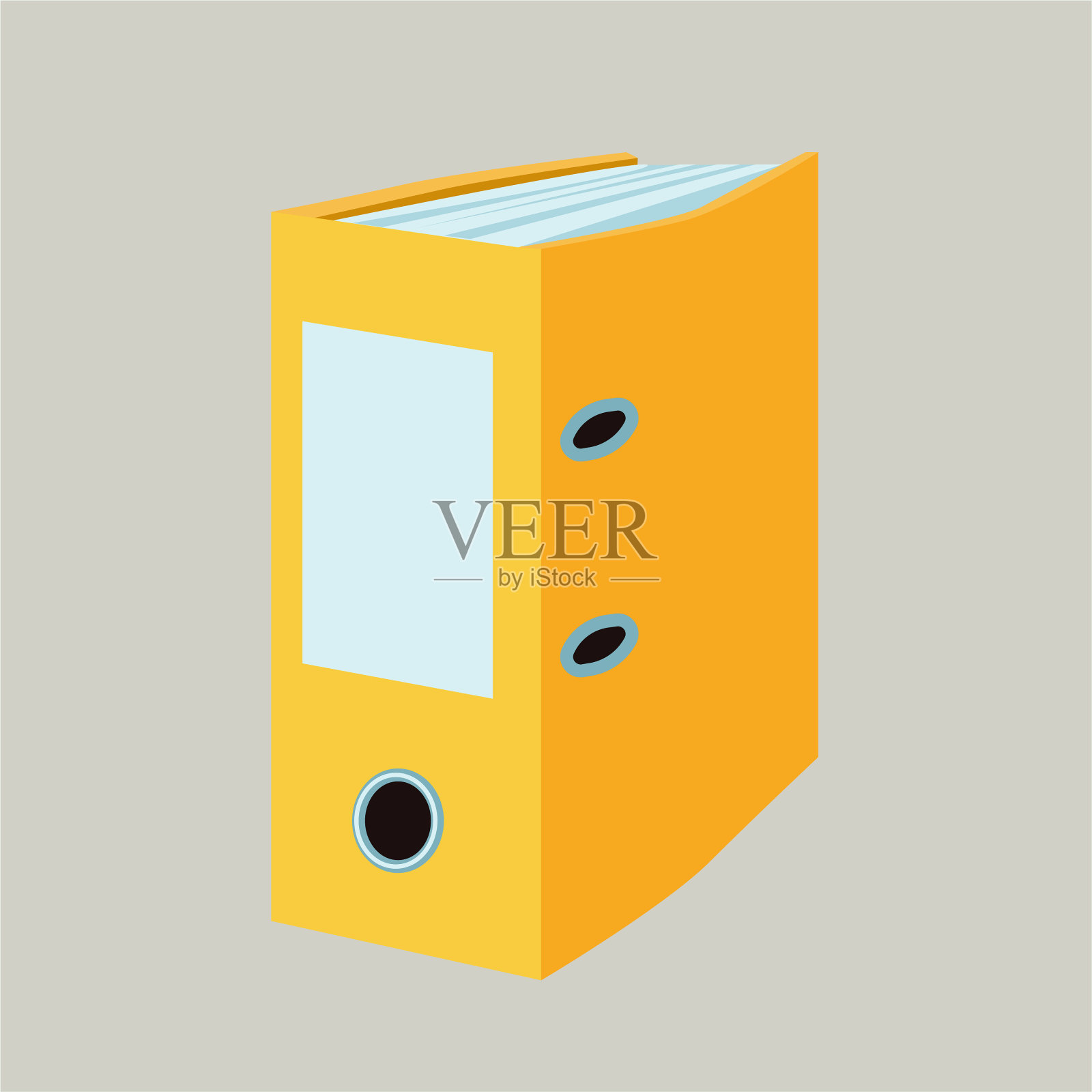 色彩丰富的文具图标插图插画图片素材