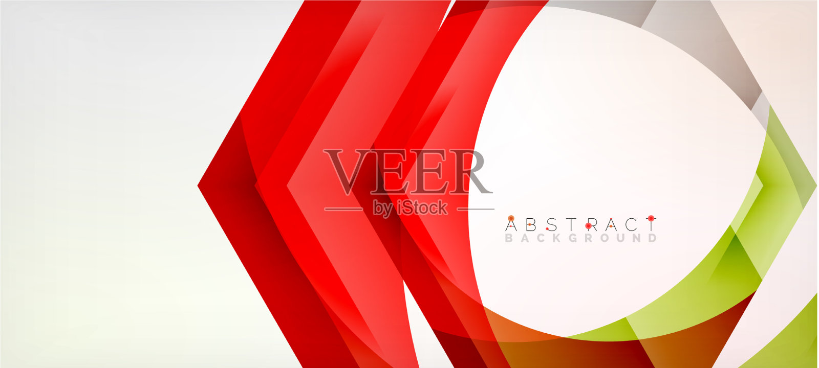 彩色六边形几何抽象插画图片素材