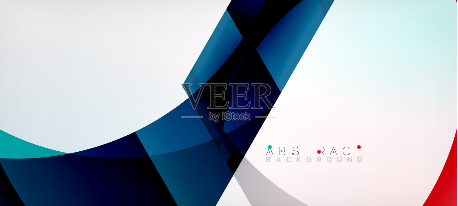 彩色六边形几何抽象插画图片素材