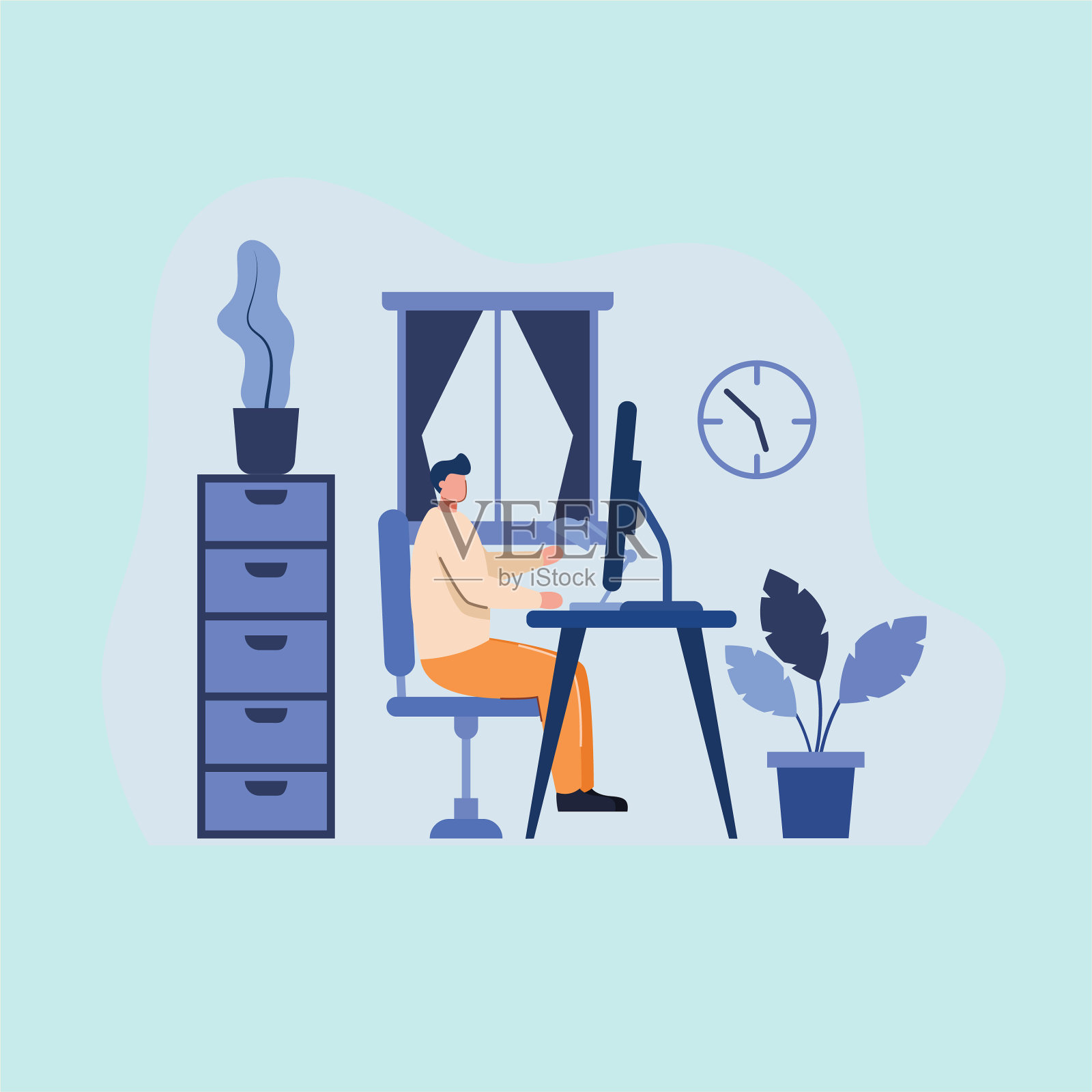 工作说明人设计插画图片素材