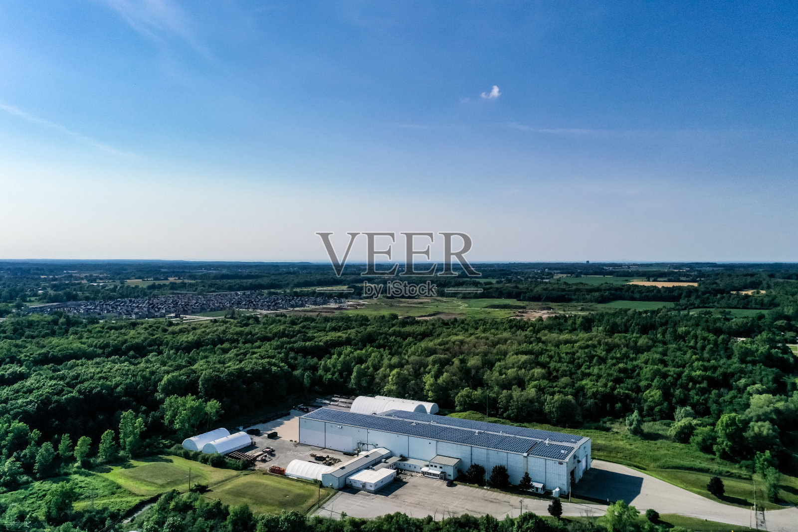 加拿大，圣凯瑟琳，阿兰堡，空中韦兰运河和双飞行锁照片摄影图片