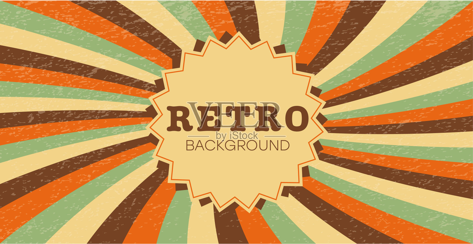 复古背景封面海报模板嬉皮插画图片素材