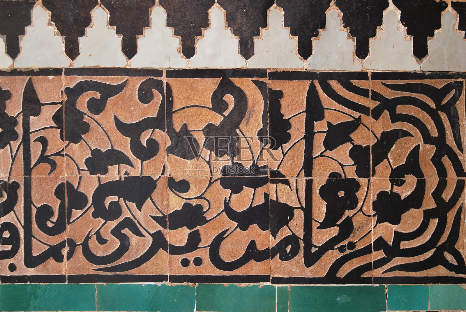 摩洛哥的传统手工瓷砖照片摄影图片