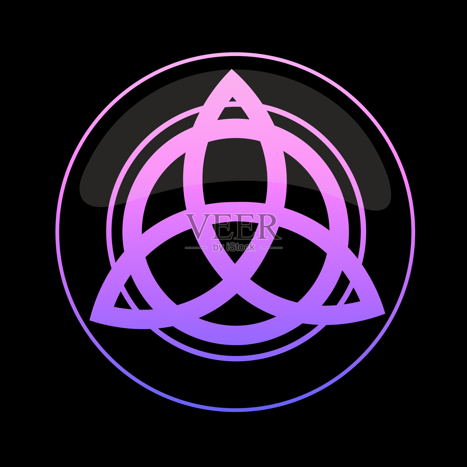 圆框明亮的斯堪的纳维亚符号插画图片素材