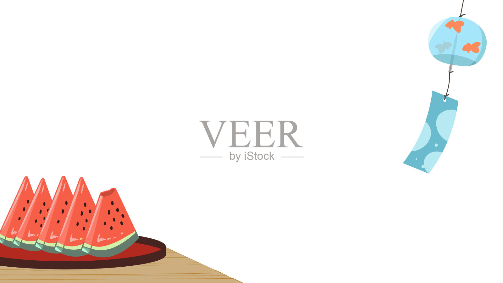 恩加瓜风铃插画图片素材