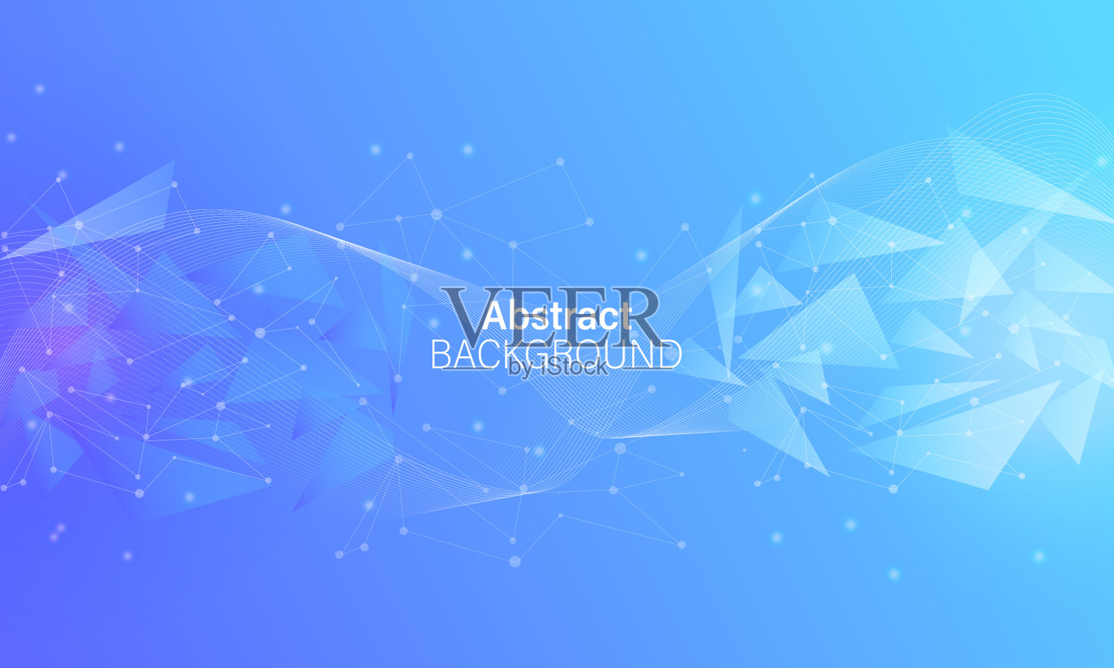 抽象的背景向量与三角形的灯光效果碎玻璃在优雅的颜色插画图片素材