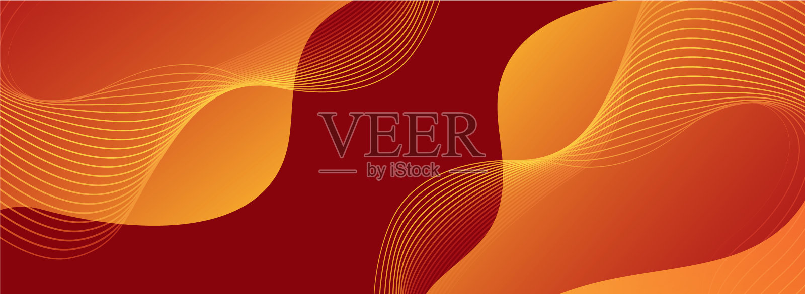 动感的橙色，简约的风格插画图片素材