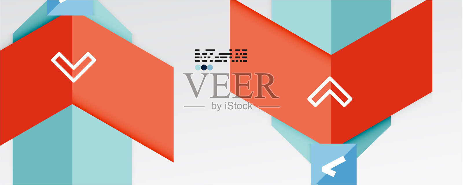 闪亮的颜色三角形和几何形状插画图片素材