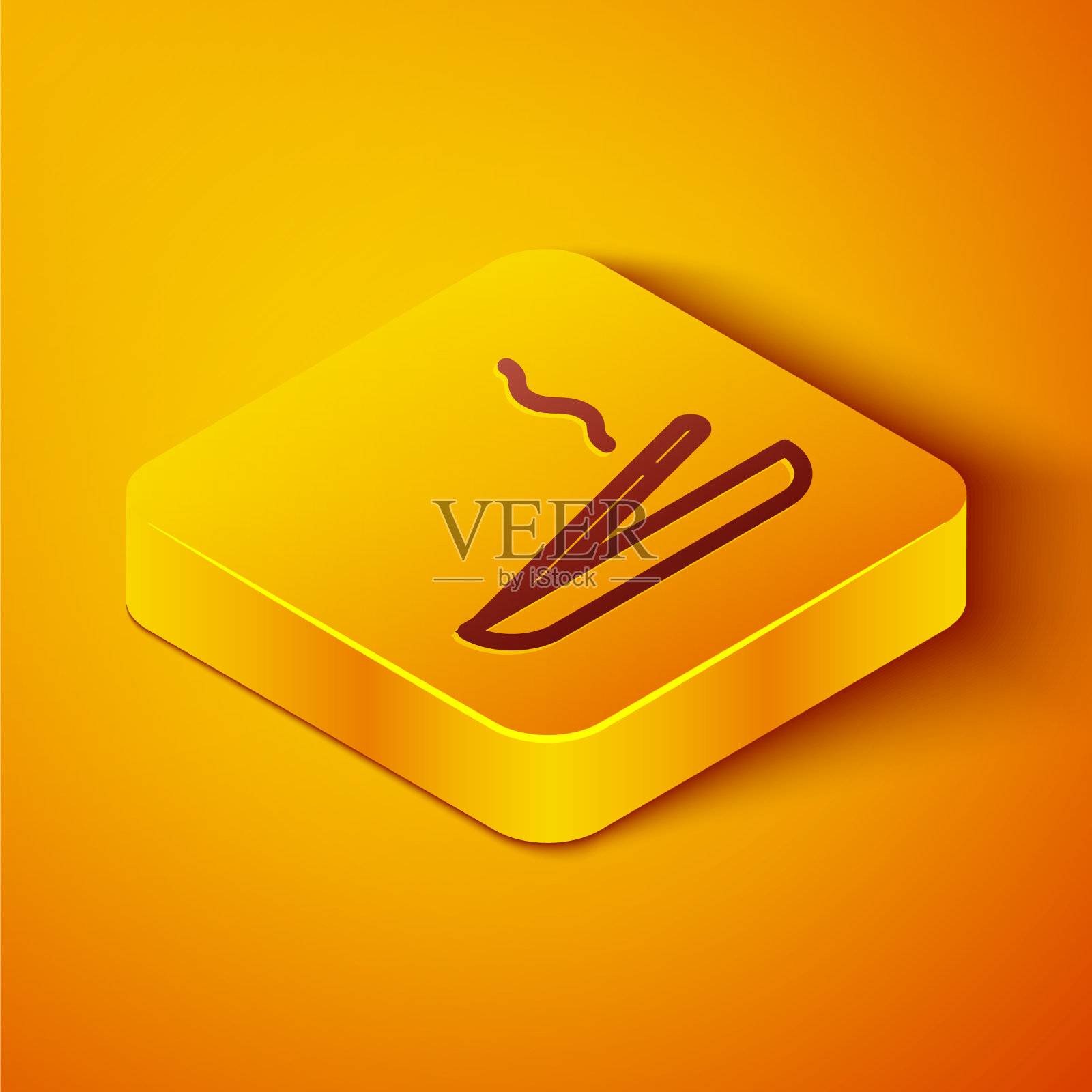 木架上的等距香味spa棒图标素材