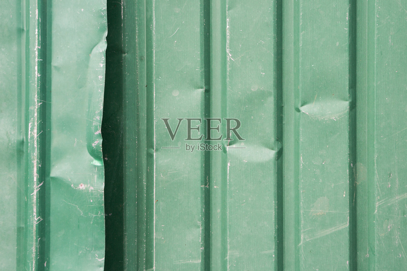 受损绿色墙金属板纹理背景图案照片摄影图片