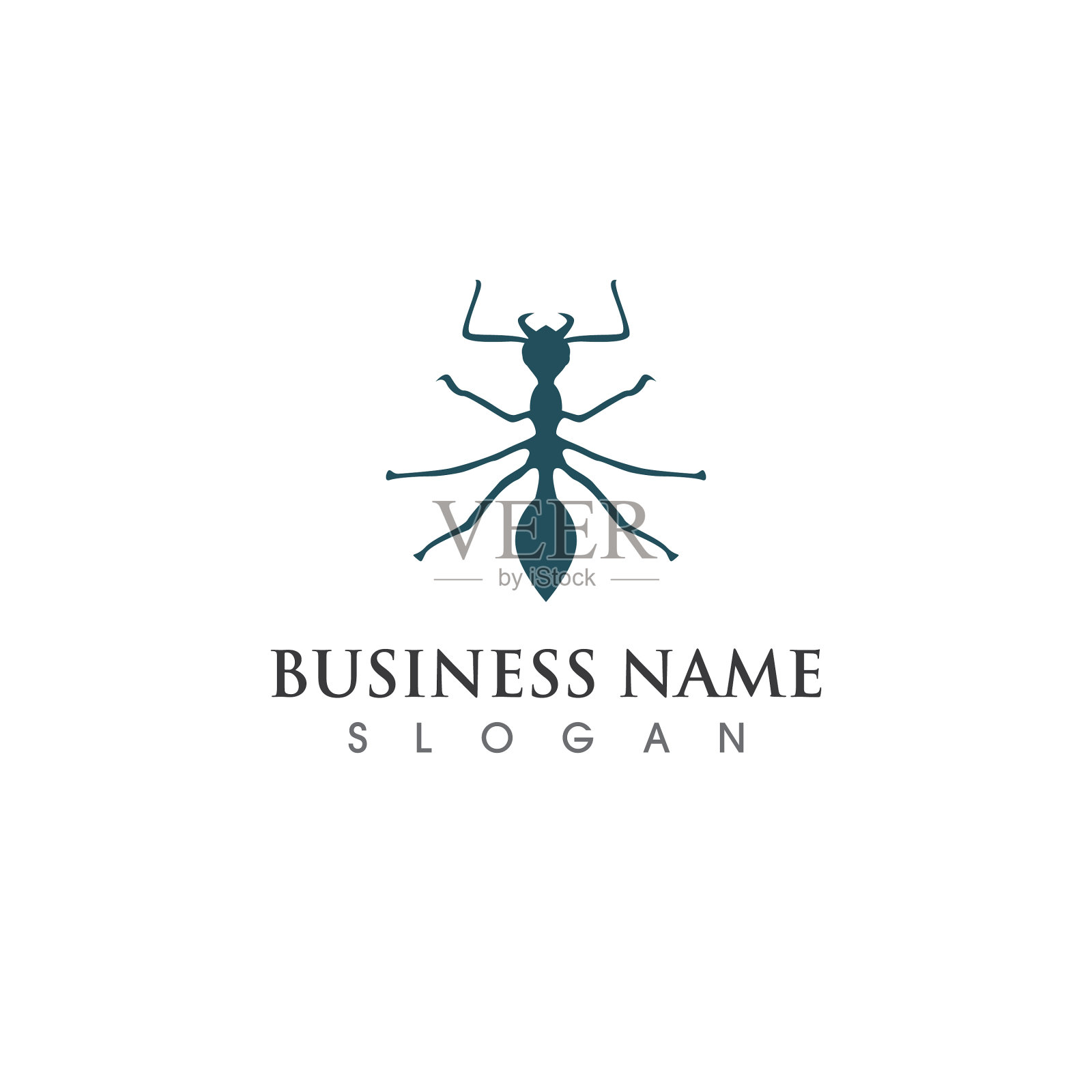 蚂蚁标志和符号形象插画图片素材