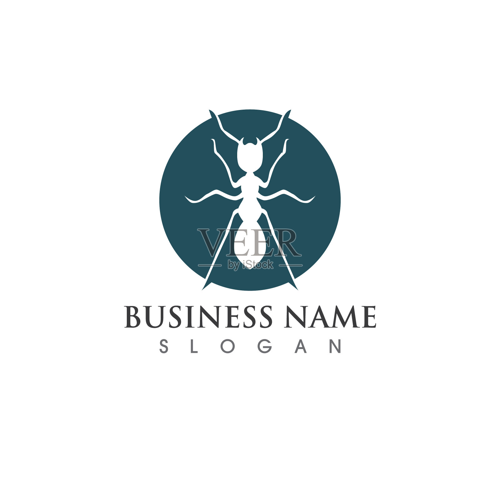 蚂蚁标志和符号形象插画图片素材