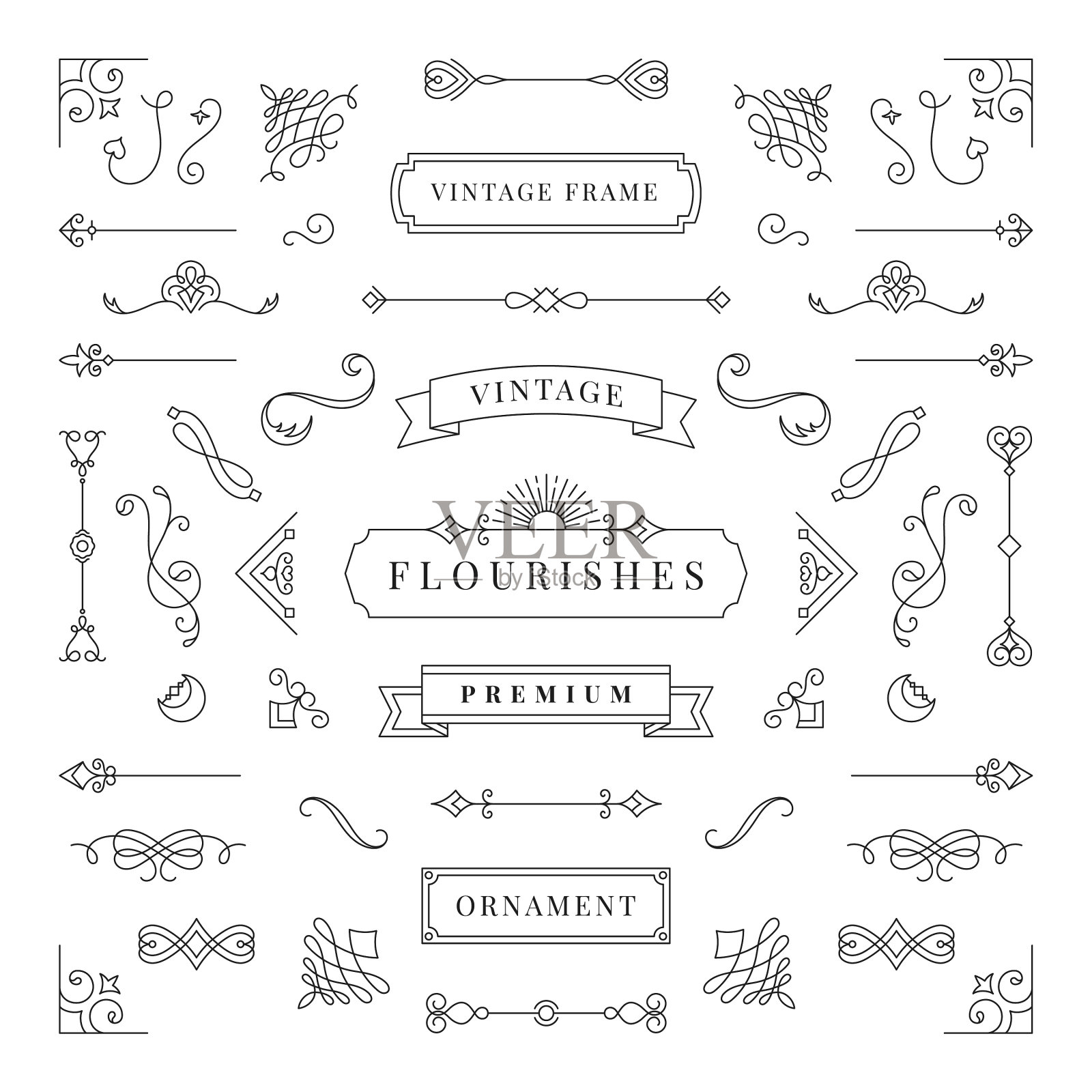 收藏复古饰品架插画图片素材