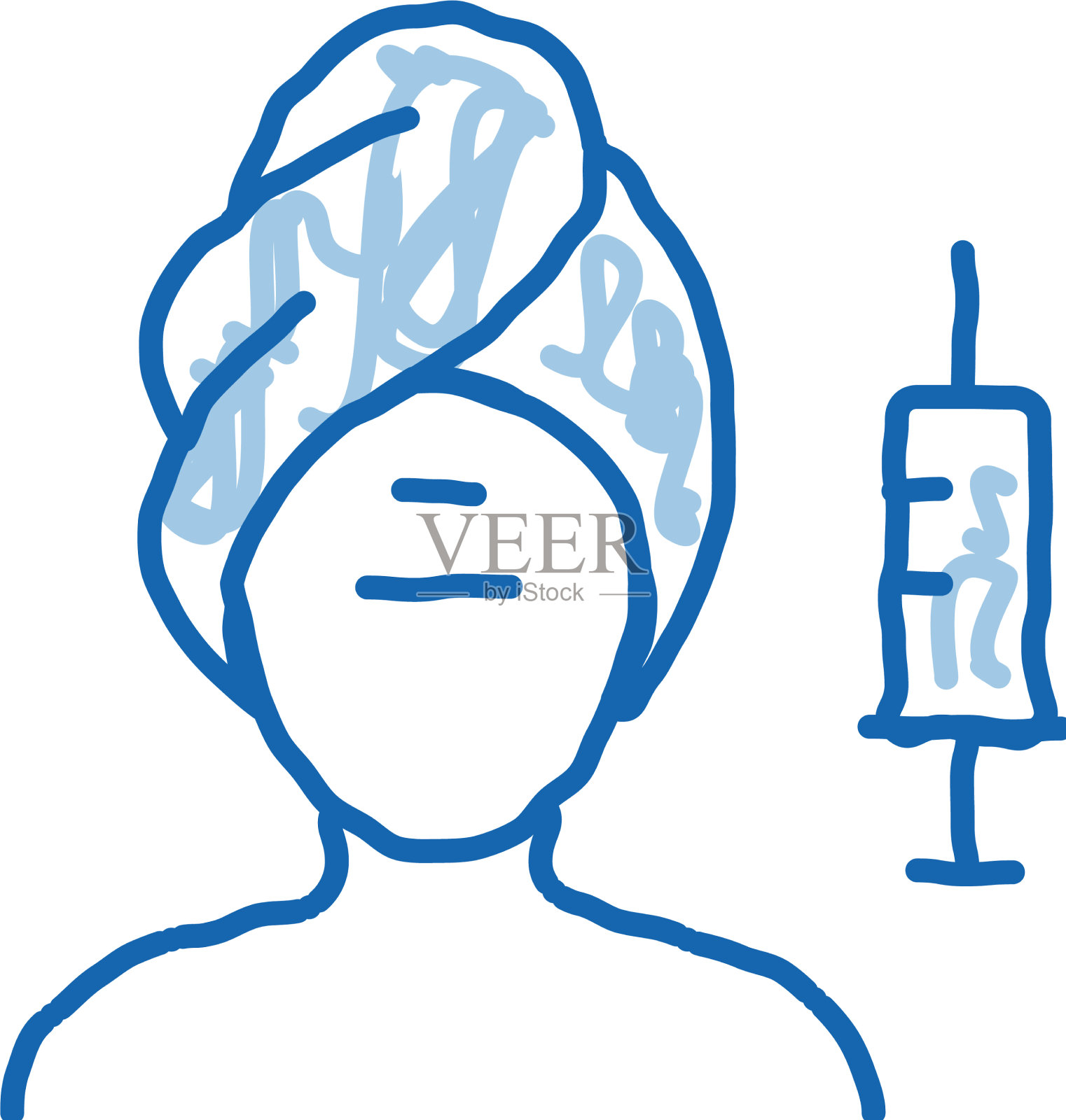 注入到问题区域的涂鸦图标设计元素图片