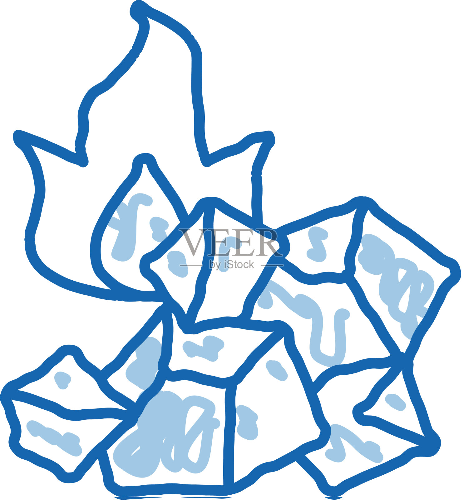 炭火涂鸦图标手绘设计元素图片