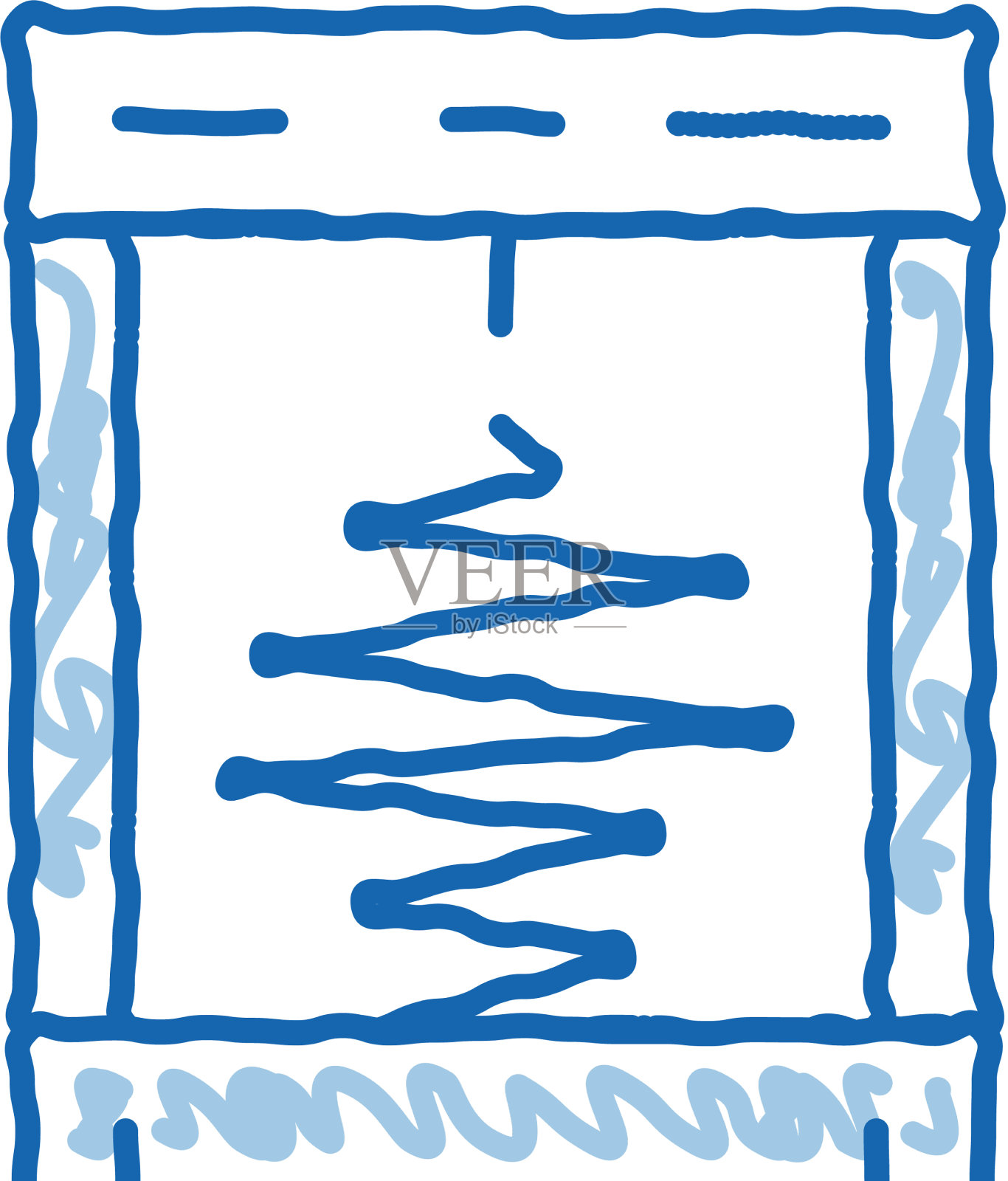 厄特地震行动涂鸦图标手绘设计元素图片