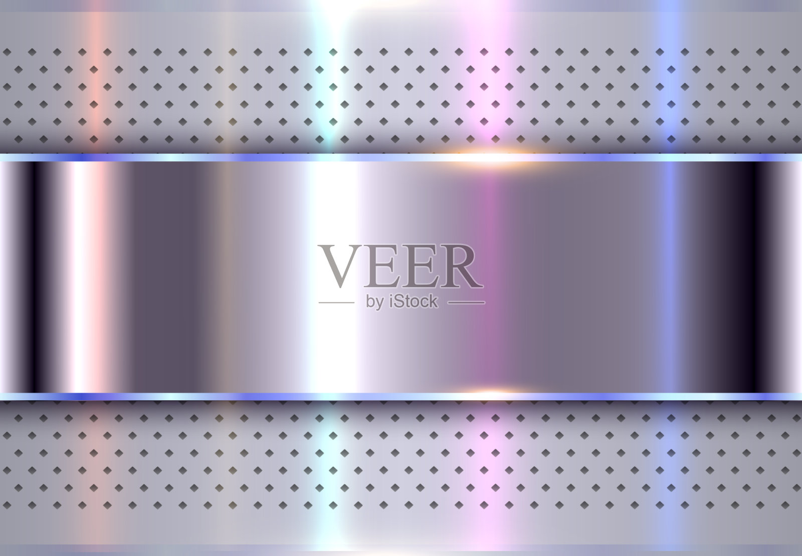 银色金属背景，抛光铬和钢纹理插画图片素材