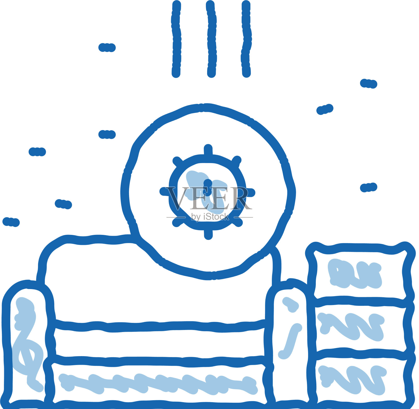 识别客厅卫生问题插画图片素材