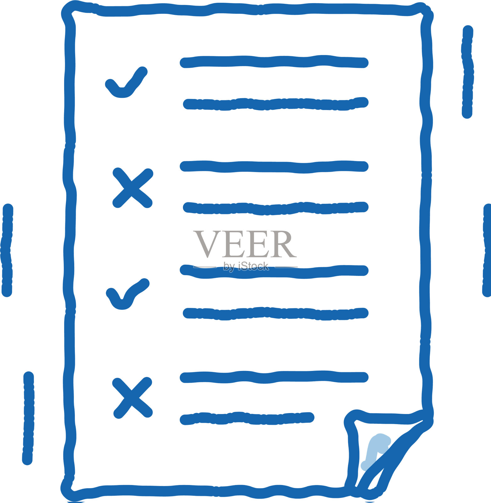 痴呆脑测试涂鸦图标手绘插画图片素材