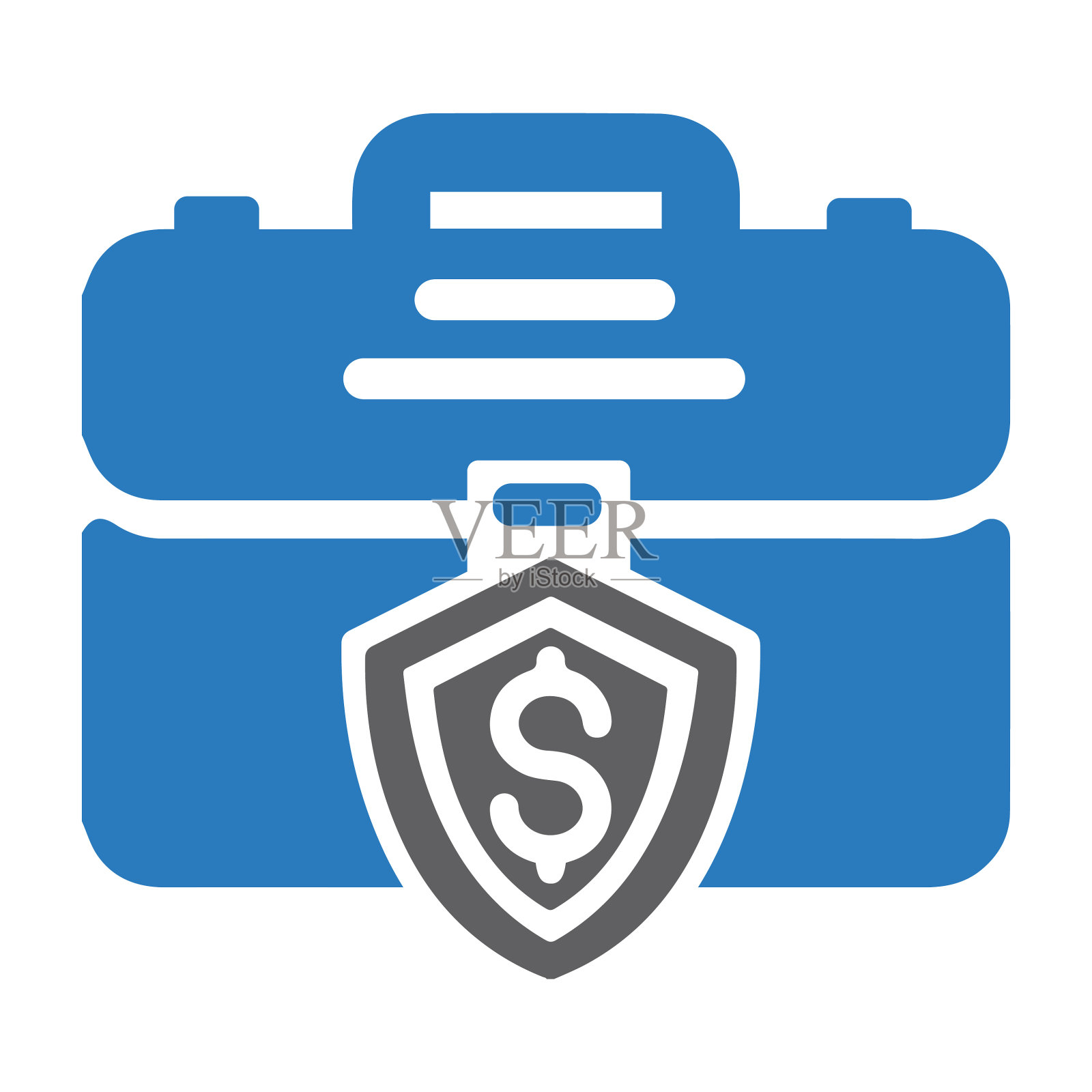 公文包，金钱保护图标插画图片素材