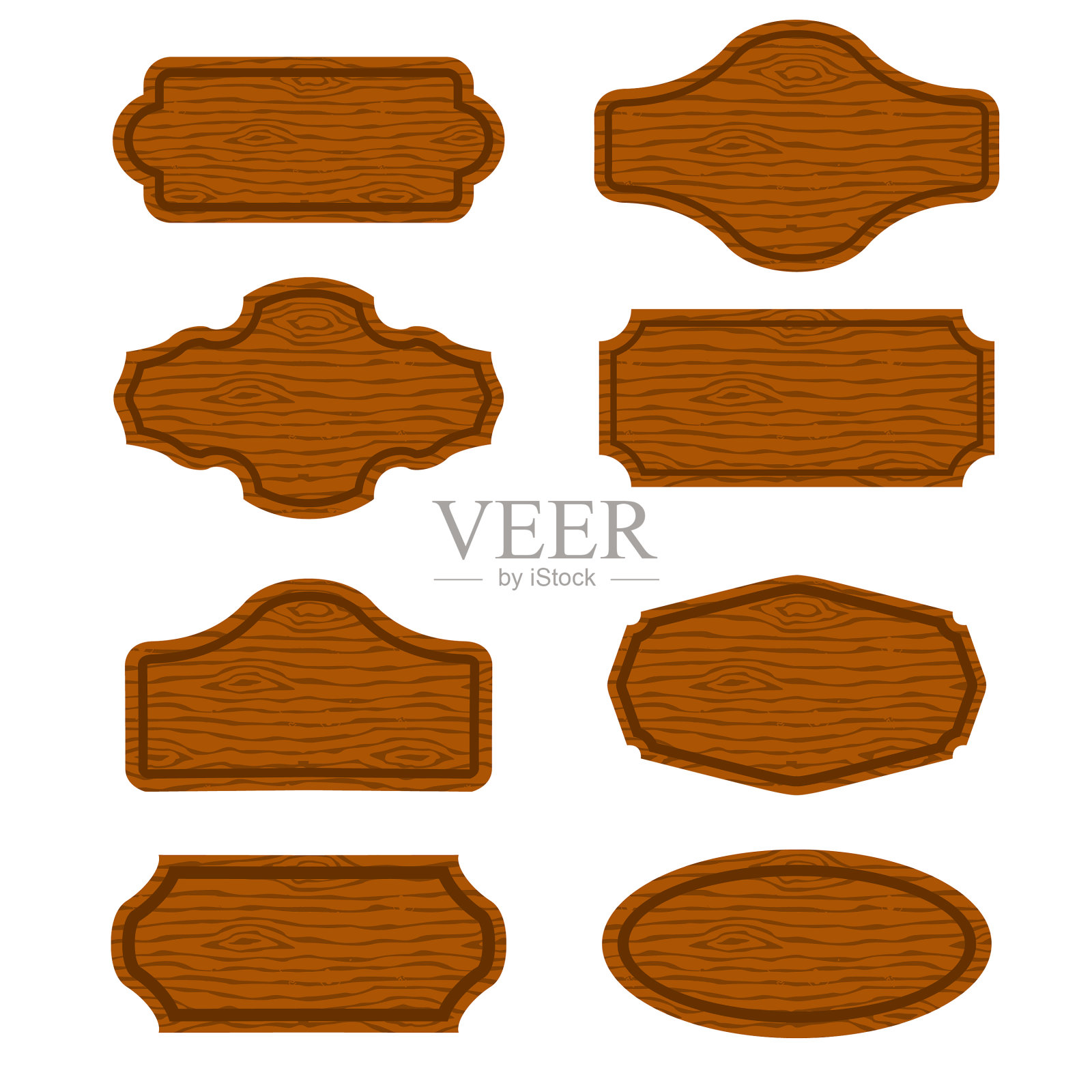 木制招牌插画图片素材