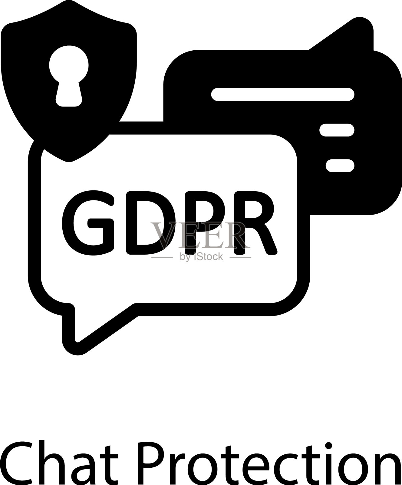 聊天的保护插画图片素材