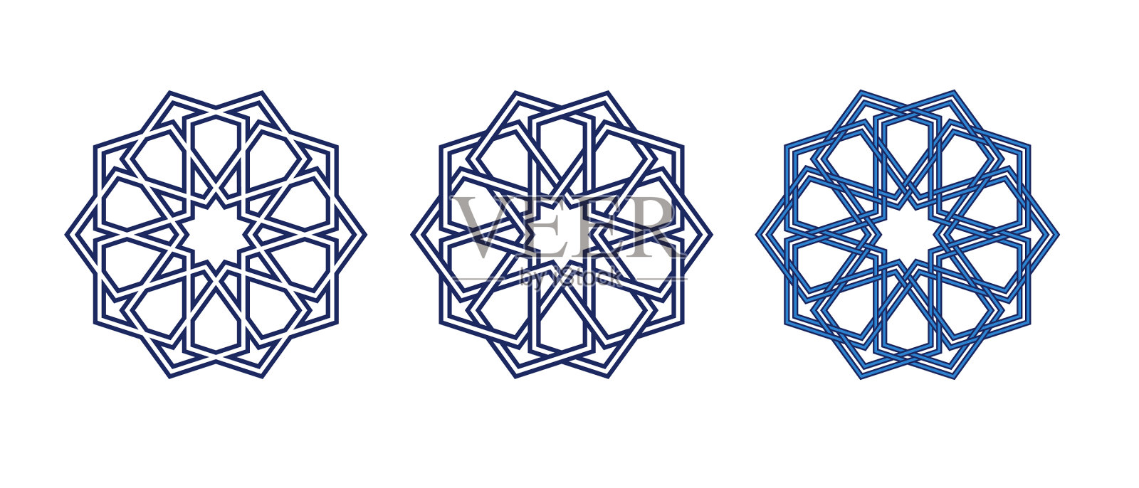 伊斯兰传统的玫瑰插画图片素材