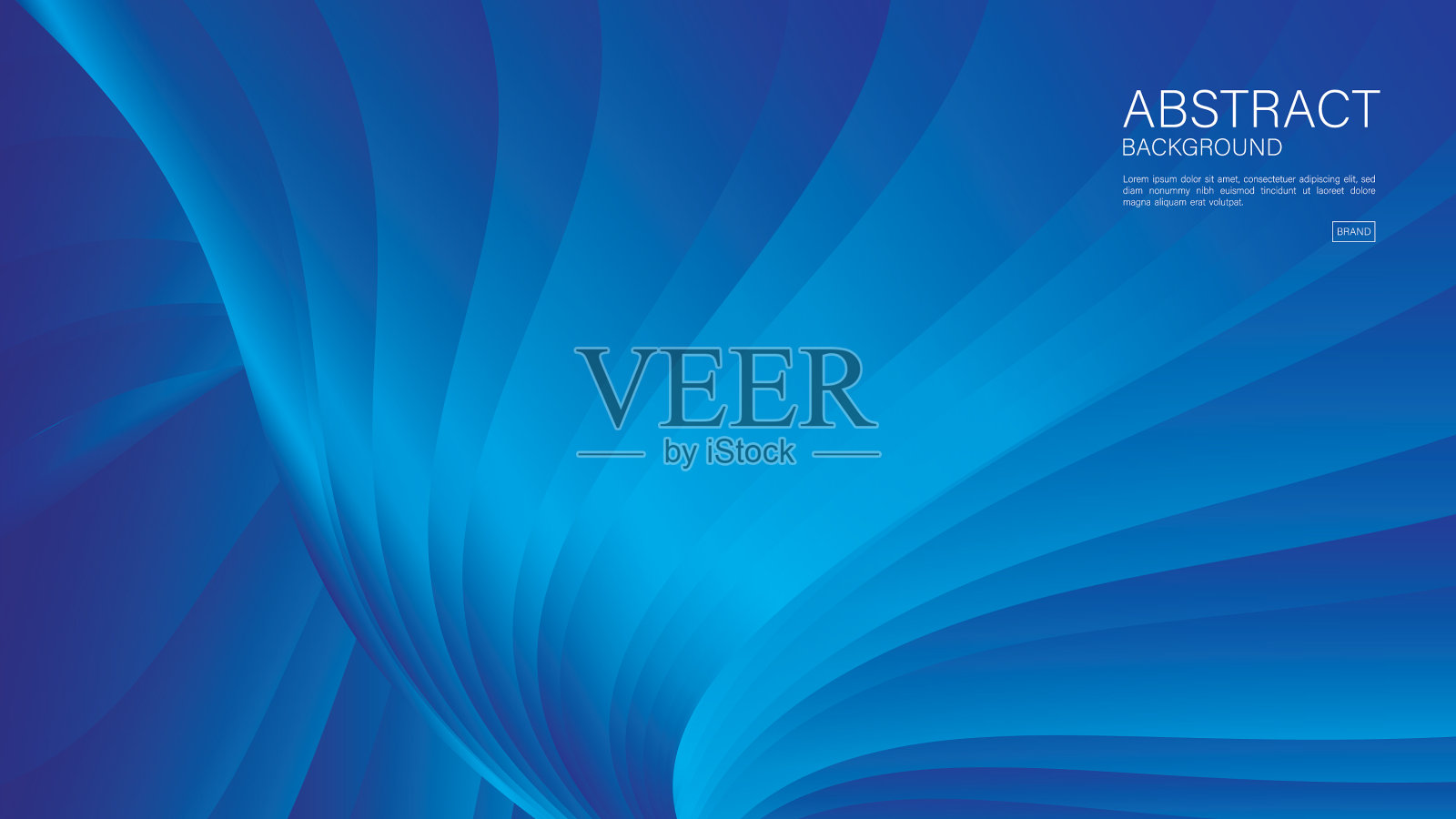 蓝色渐变抽象背景模板插画图片素材