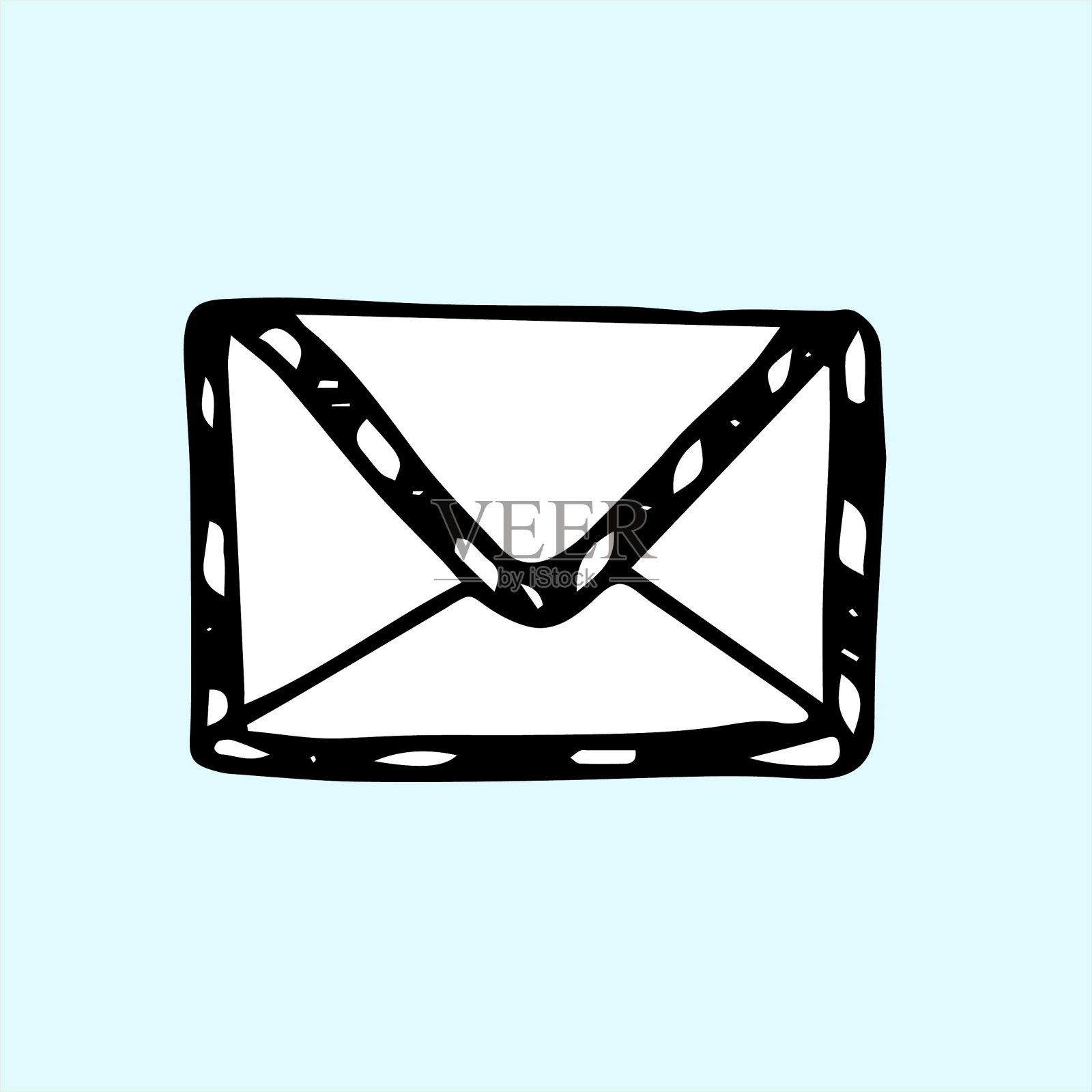 媒体新闻图标素描插图插画图片素材