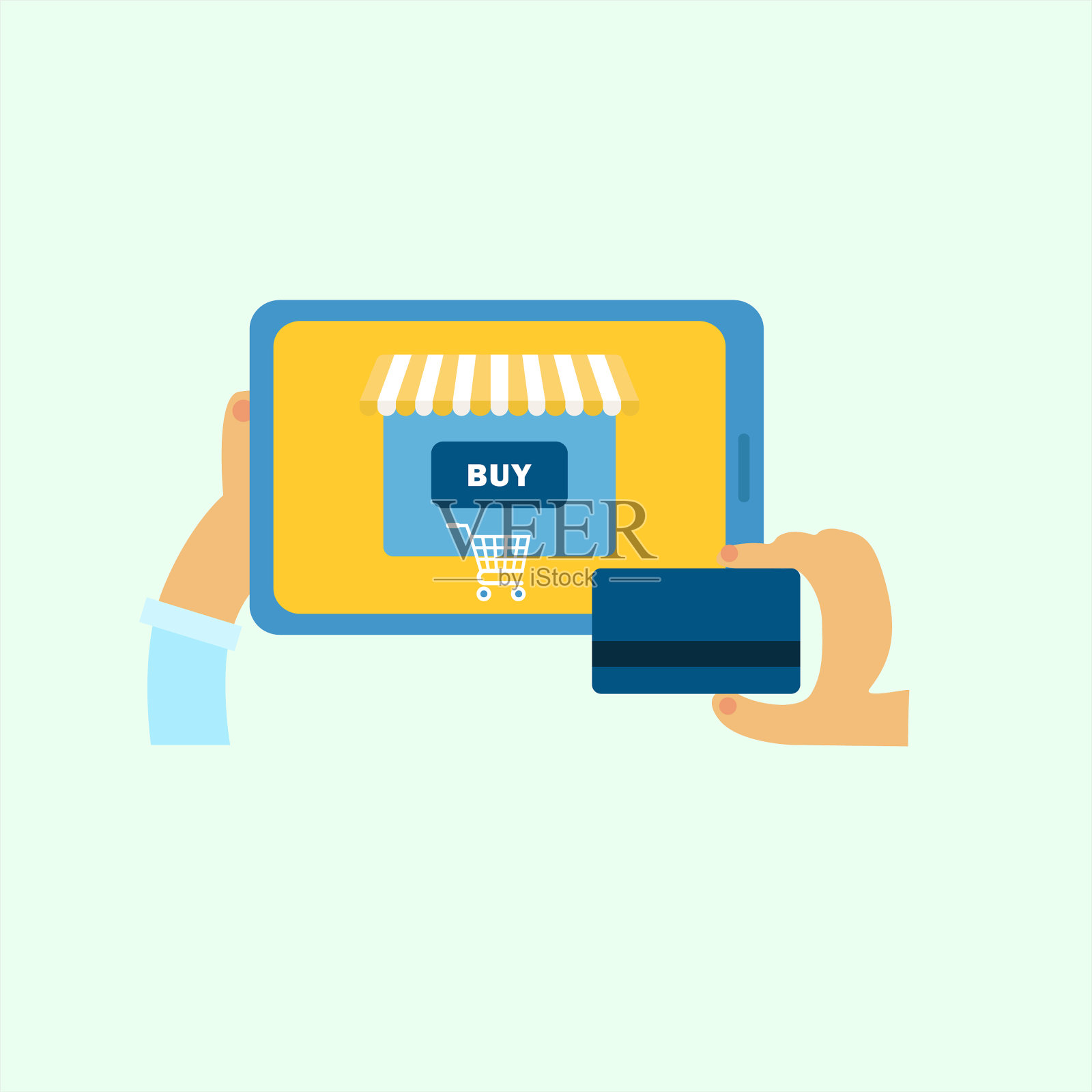 全球网上购买符号插图插画图片素材