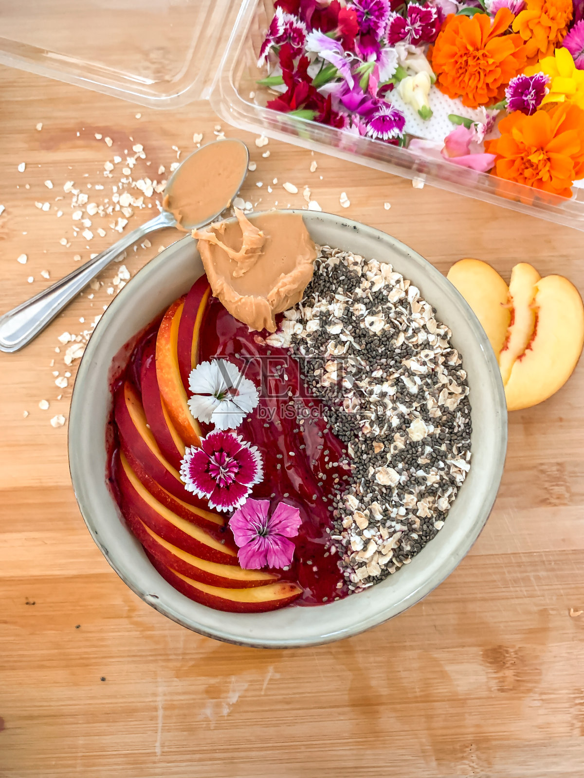 花奶昔碗照片摄影图片