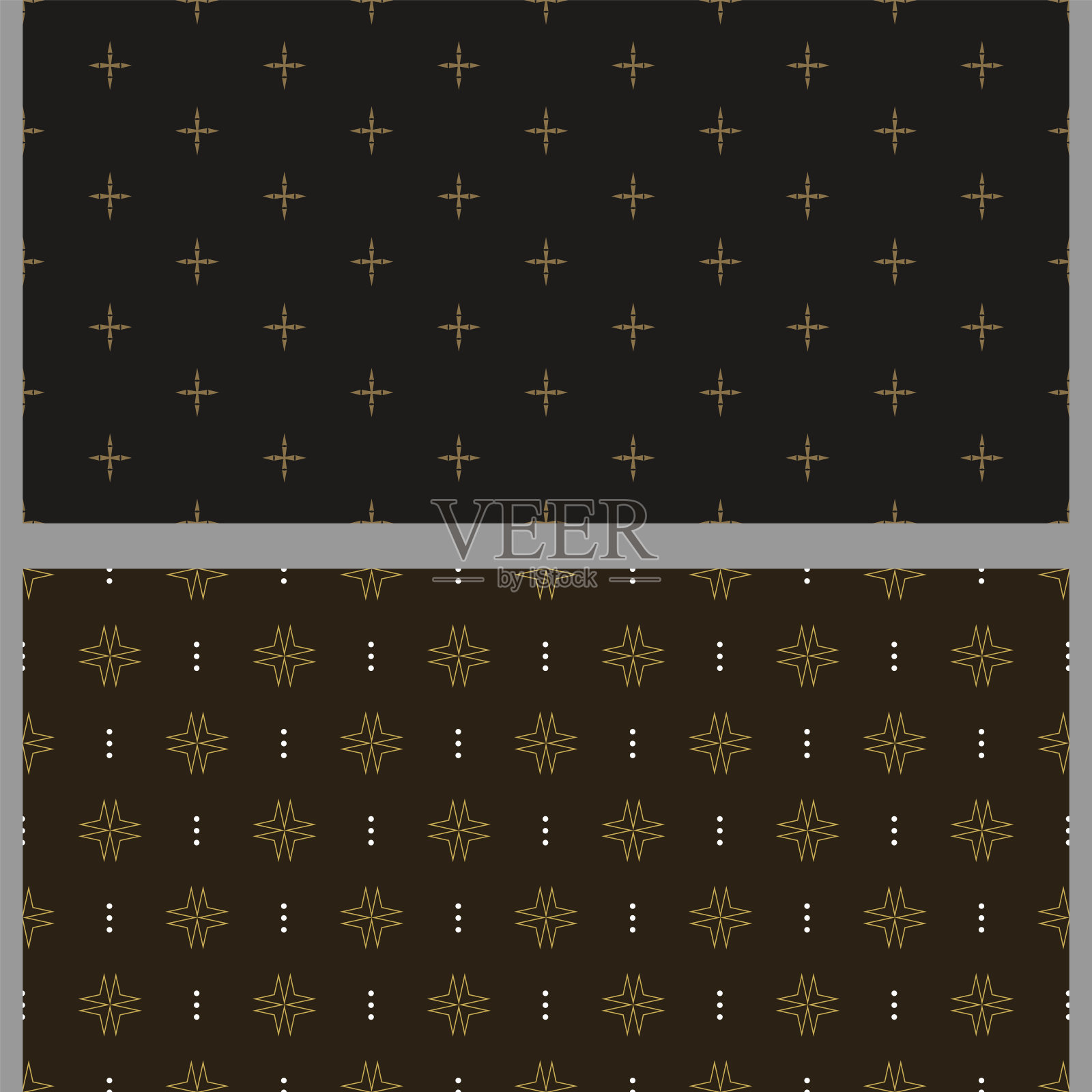 带有装饰元素的深色背景图案。集。适用于书皮、海报、墙纸、请柬、明信片的装饰。无缝模式,纹理。矢量图插画图片素材