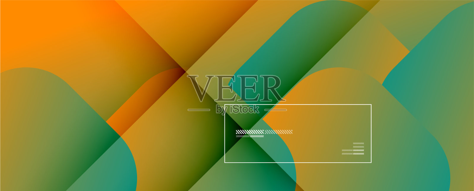 正方形形状构成几何抽象插画图片素材