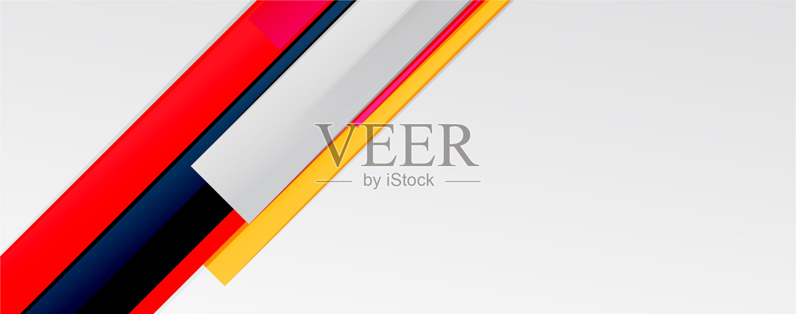 多色线条背景设计模板插画图片素材